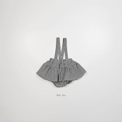 格紋吊帶包屁裙(2color)15