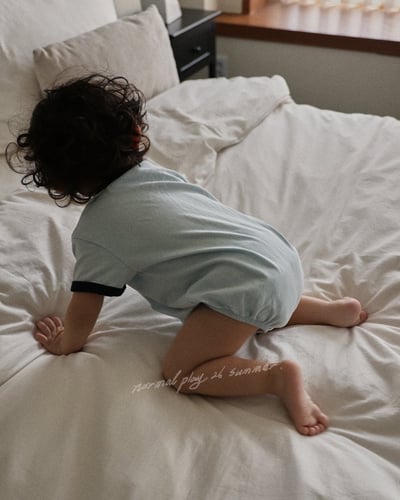 撞色滾邊包屁衣(2color)7