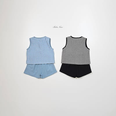 格紋背心套裝(2color)11