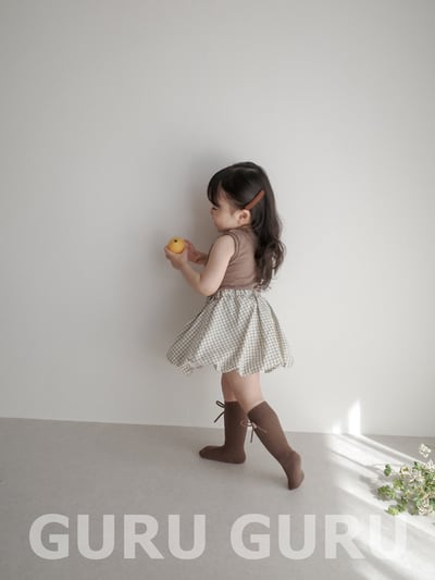 格紋雲朵裙(2color)11