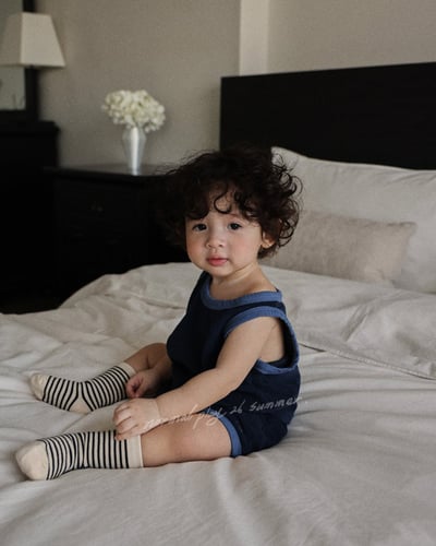 帥帥感無袖上衣/褲子(2color)18