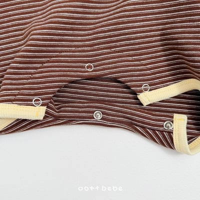 熊熊草莓背心條紋連身衣14