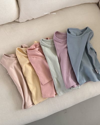 馬卡龍6分袖+褲套裝(baby/kids)1