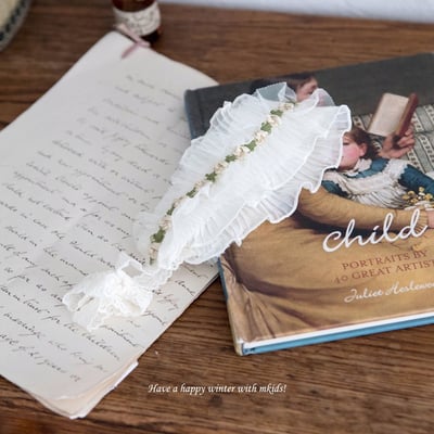 ribbon珍珠/ 花花髮帶4