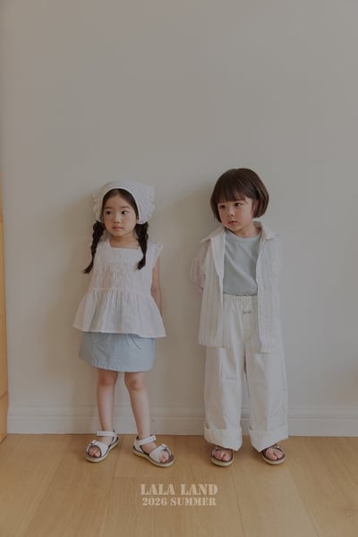 棉麻條紋襯衫(2color/kids)11