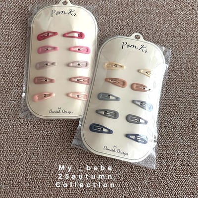 莫蘭迪小髮夾10入/組1