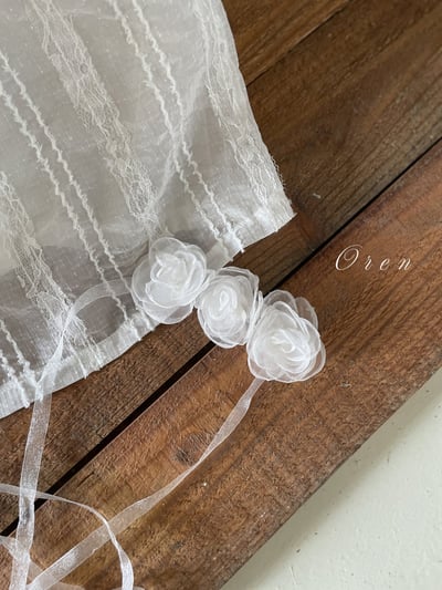 玫瑰綁帶壓紋包屁澎裙/洋裝14