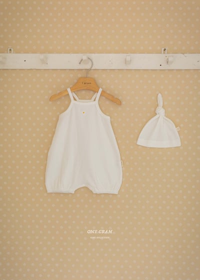 小雛菊紋理連身衣*現貨米12m11