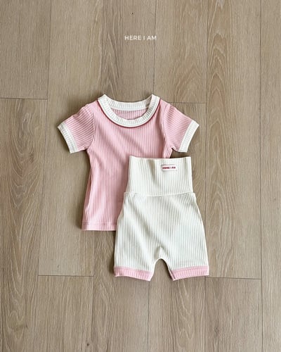 撞色滾邊居家套裝(baby/kids)3