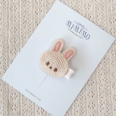 熊熊/兔兔髮夾1