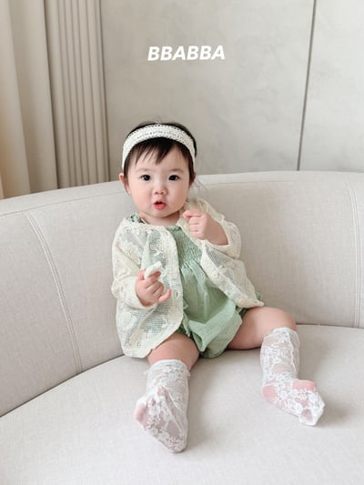 綁帶抓皺荷葉邊親子裝18