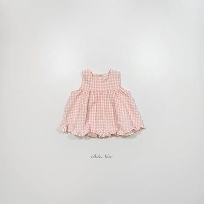 格紋傘擺捲邊上衣(3color)13