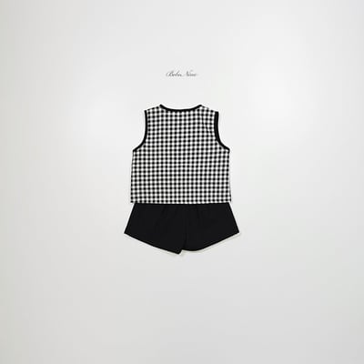 格紋背心套裝(2color)15