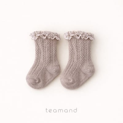 法式蕾絲紋理襪5