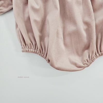 蕾絲雕花質感絨面包屁衣*現貨粉12m16