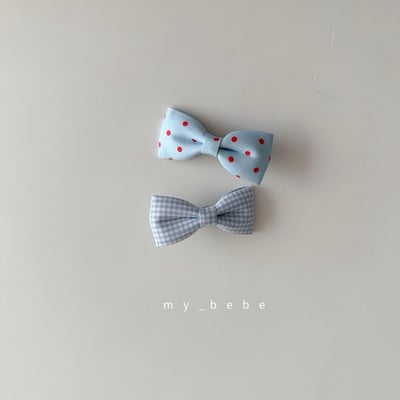 ribbon髮夾2入/組(3color)4