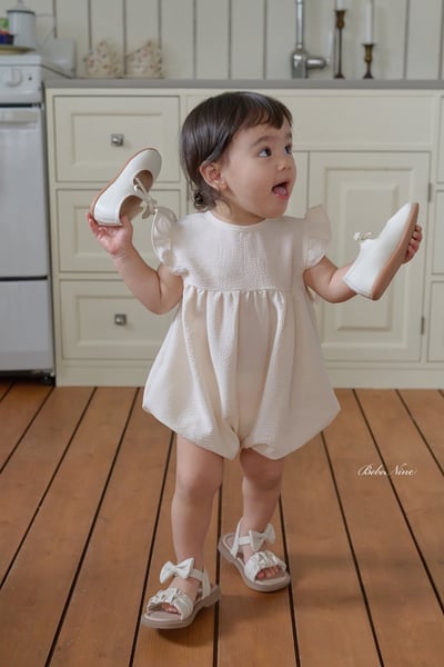 緞紗ribbon捲邊飛袖連身衣(2color)7