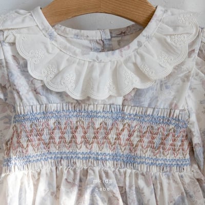 抓皺菱紋彩墨包屁衣6