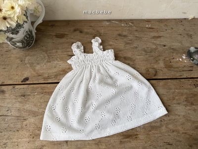 鏤空花花洋裝+罩衫set(2color)15