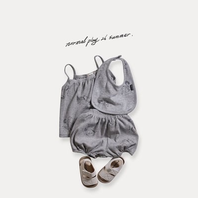 彩繪小馬傘擺背心/麵包褲/圍兜(2color)23