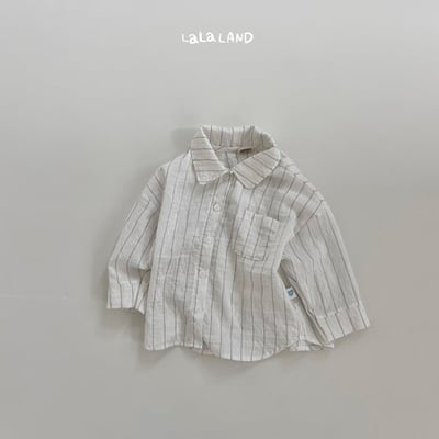 棉麻條紋襯衫(2color/kids)17