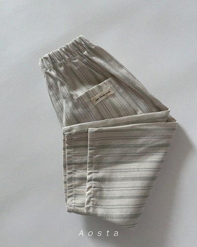 線條口袋鬆緊褲*現貨綠Ｍ10