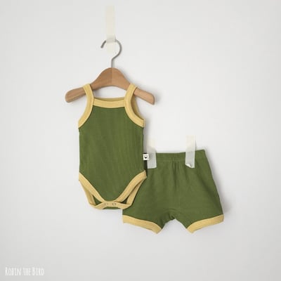 撞色背心包屁衣+褲set6