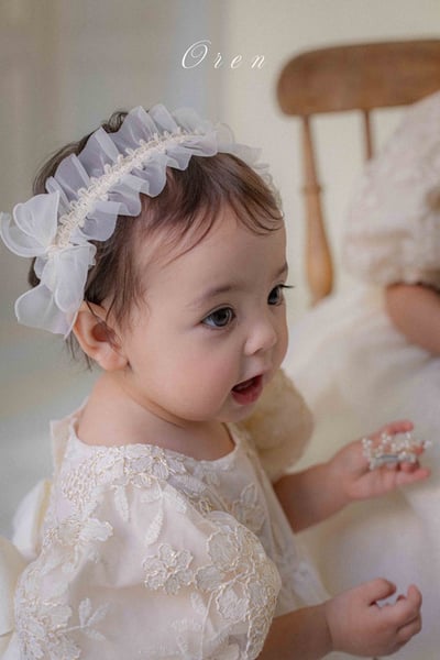 波浪緞紗ribbon髮帶1