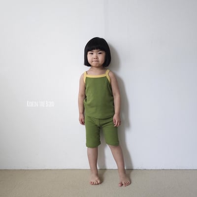 撞色背心+褲set(6color)11