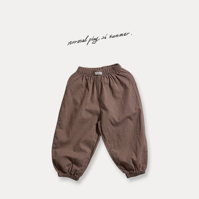 千鳥格紋縮口褲(3color)4