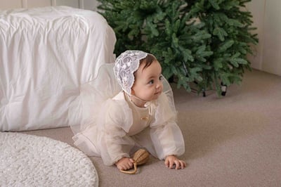 公主澎袖層次包屁紗裙(2color)5