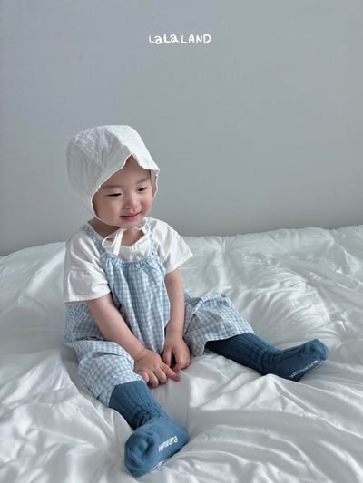 格紋細肩連身衣(2color)12