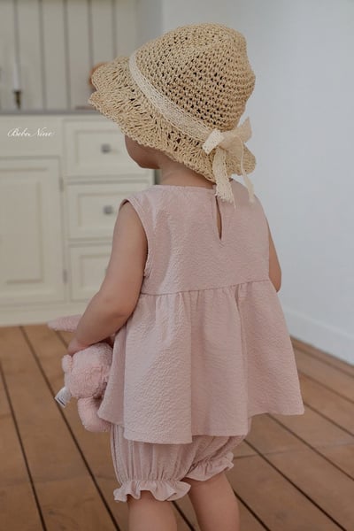 傘擺背心+花苞褲套裝(2color)2