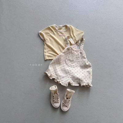 口袋捲邊吊帶褲5