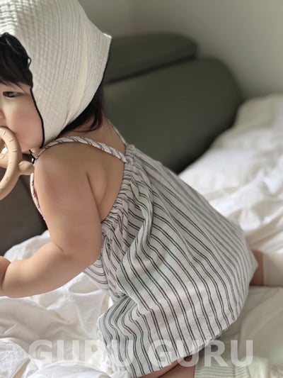 涼爽直紋包屁衣(2color)4