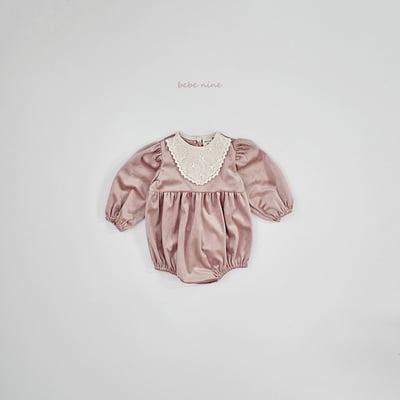 蕾絲雕花質感絨面包屁衣*現貨粉12m11