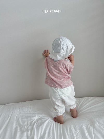 紋理鬆緊縮口褲(2color/baby)2