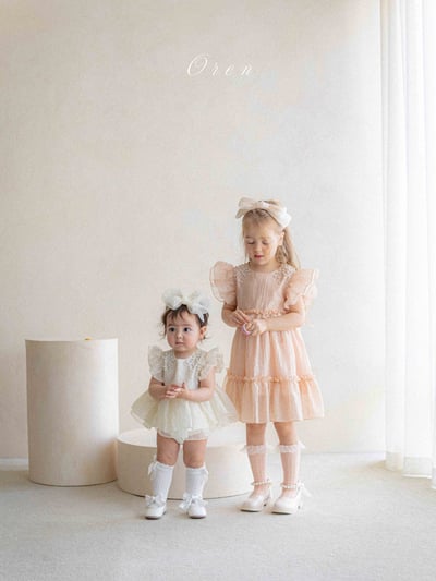 珍珠閃耀小公主包屁紗裙/洋裝(2color)15