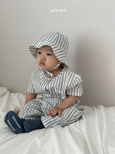 日雜條紋無領開襟/條紋褲(2color/baby)12