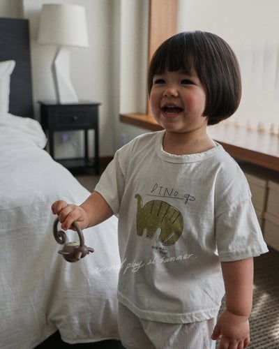 彩繪恐龍上衣(2color)10