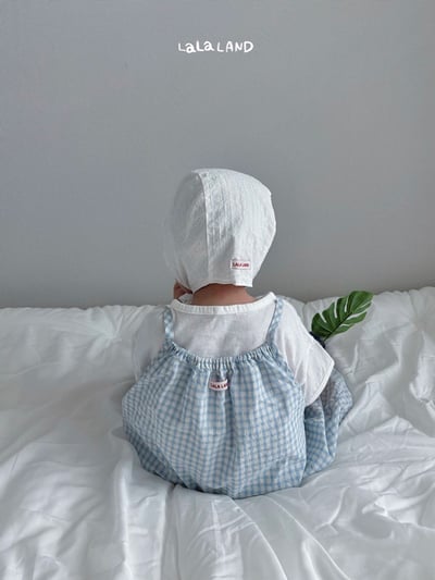 格紋細肩連身衣(2color)9