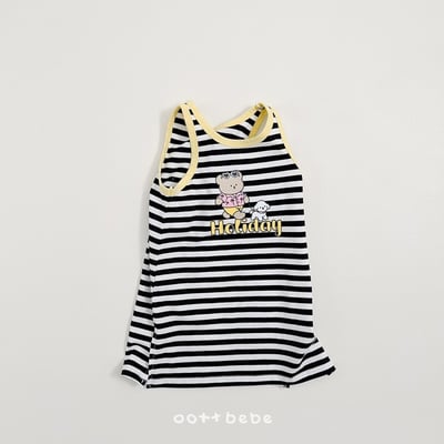 度假條紋套裝/連身裙17