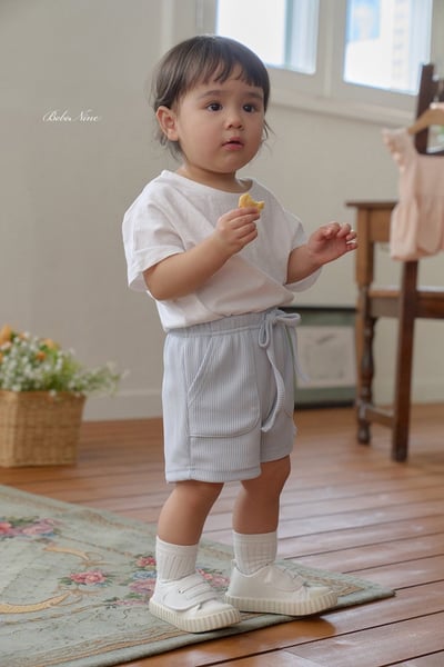 夏日口袋鬆緊短褲(3color)6