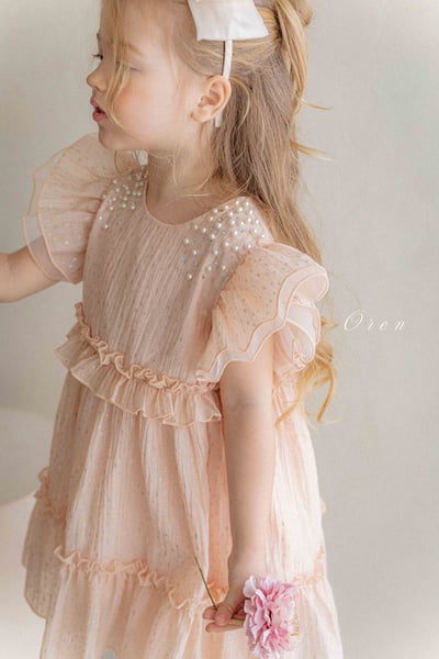 珍珠閃耀小公主包屁紗裙/洋裝(2color)18