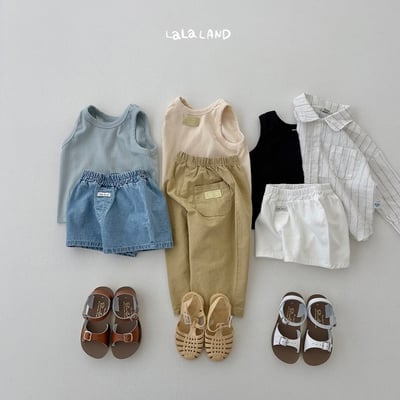 簡約後口袋百搭褲(2color/kids)16