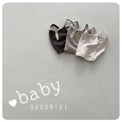 蕾絲滾邊背心上衣(baby/kids)3