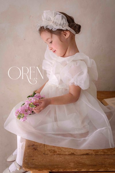 仙氣飄飄公主後綁帶包屁紗裙/洋裝(奶油)13