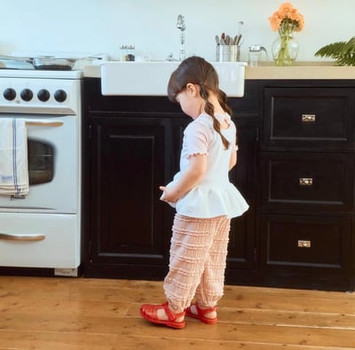 蕾絲布標背心裙襬上衣(3color)2