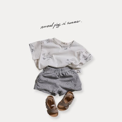 手繪小馬口袋褲(2color)5