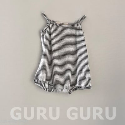 條紋細肩包屁衣(2color)10